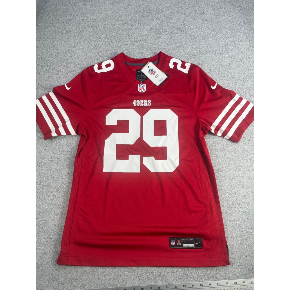 Nike San Francisco 49ers Talanoa Hufanga 29 Jersey Red Mens Small NEW